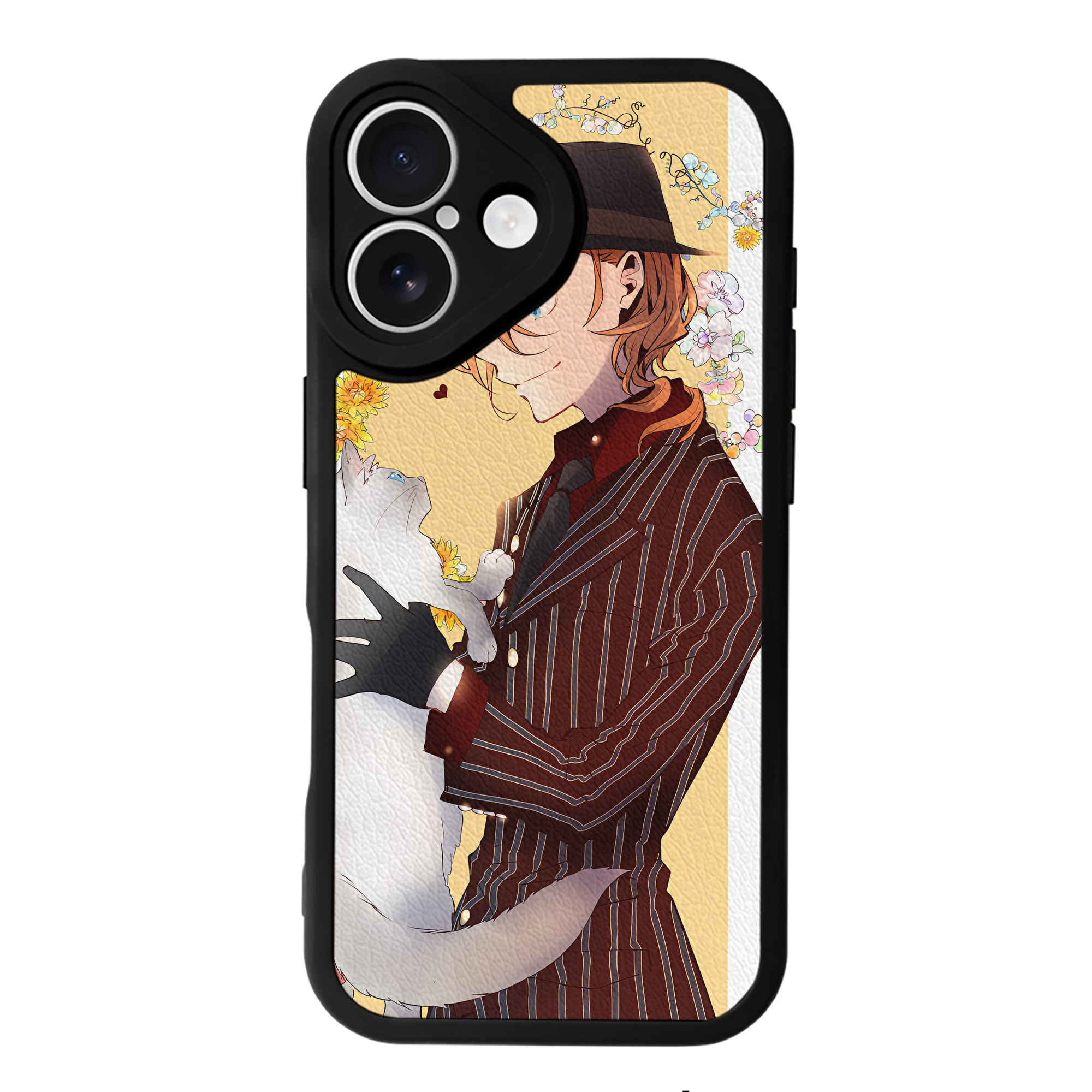 （画像用） 文豪ストレイドッグス Bungo Stray Dogs 【iPhone 16シリーズ対応】シリコンスマホケース（レザー調） 材質：シリコン